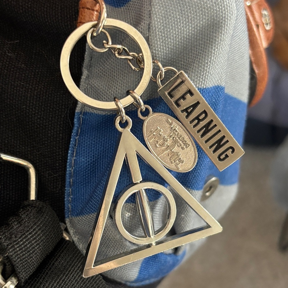 Harry Potter Ravenclaw Blue and Black Backpack with Brown Accents - Picture 5 of 9